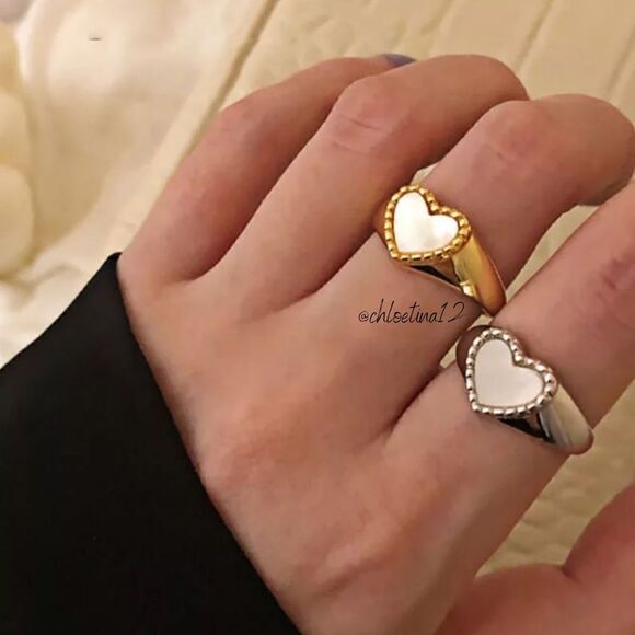 ❤️925 Sterling Silver Resizable Heart Ring❤️ - Picture 3 of 5